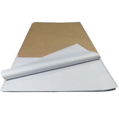 100 Sheets of White Acid Free Tissue Paper 375mm x 500mm ,18gsm